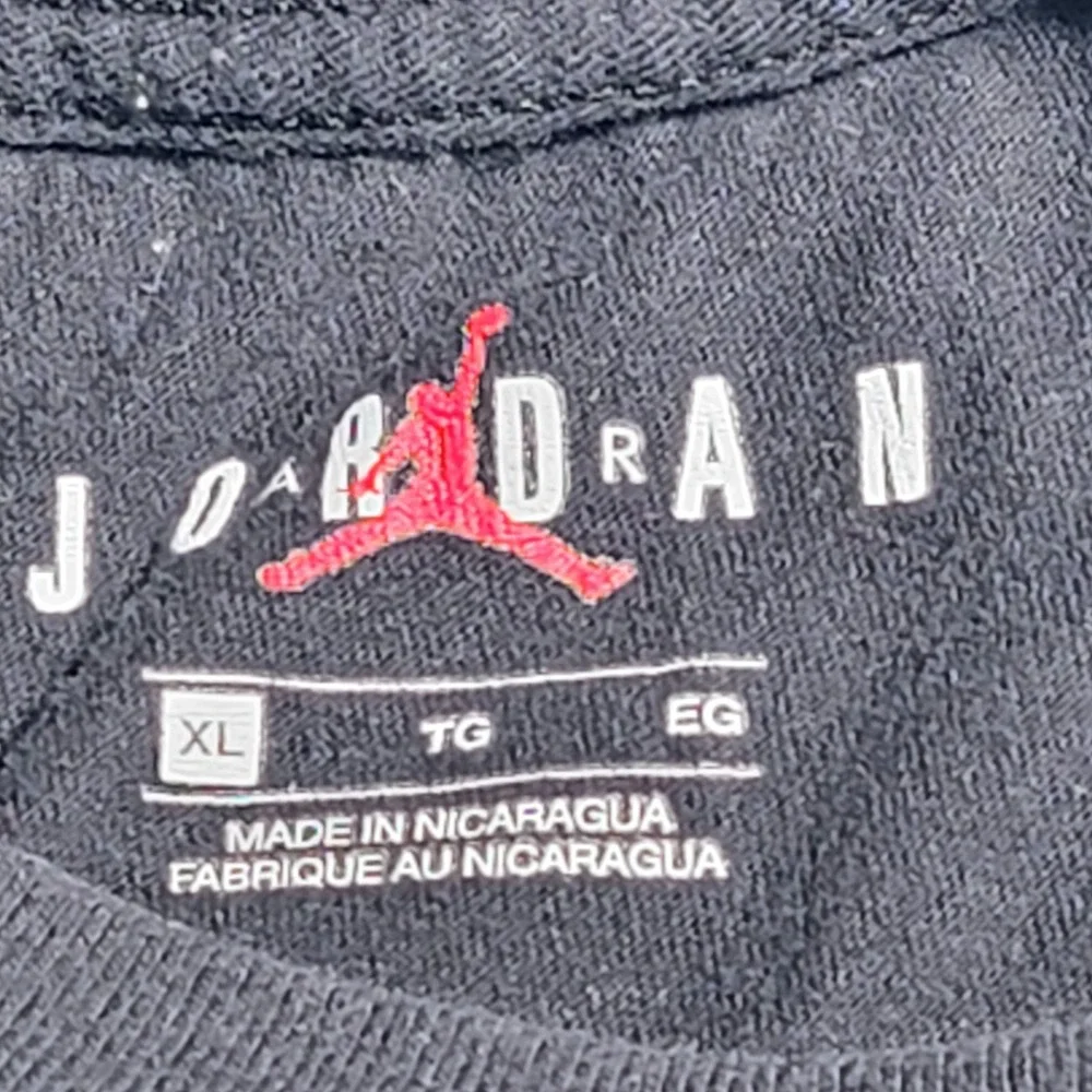 Nike Air Jordan Cotton T-Shirt For Men XL Vintage Black Logo